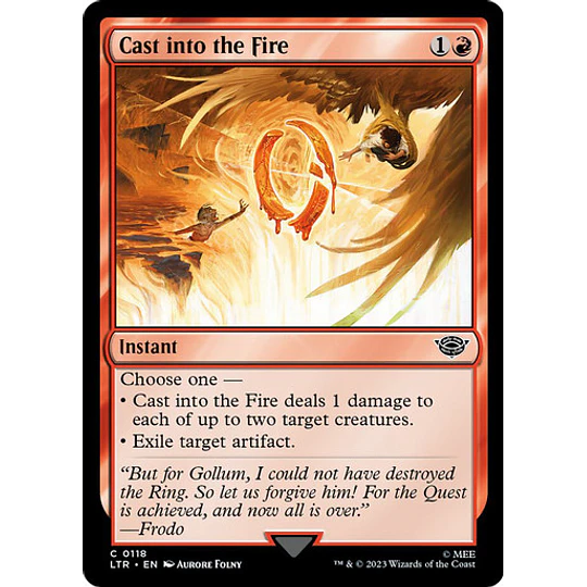 Cast into the Fire - The Lord of the Rings: Tales of Middle-earth (inglés)