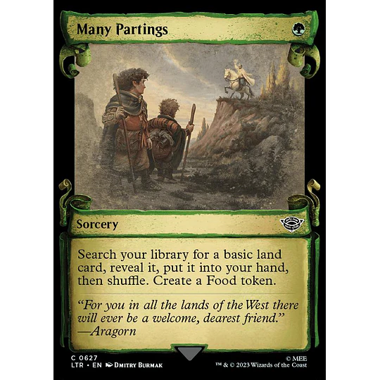 Many Partings (0627 - Scroll Showcase) - The Lord of the Rings: Tales of Middle-earth Variants (inglés)