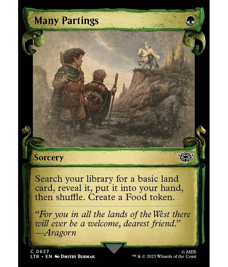 Many Partings (0627 - Scroll Showcase) - The Lord of the Rings: Tales of Middle-earth Variants (inglés)