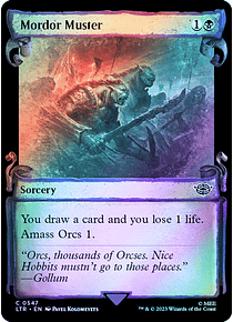 Mordor Muster (0547 - Scroll Showcase - Silver Foil) - The Lord of the Rings: Tales of Middle-earth Variants Foil (inglés)