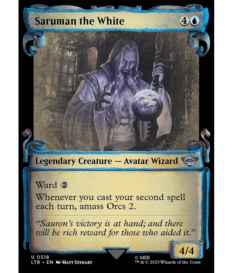 Saruman the White (0518 - Scroll Showcase) - The Lord of the Rings: Tales of Middle-earth Variants (inglés)