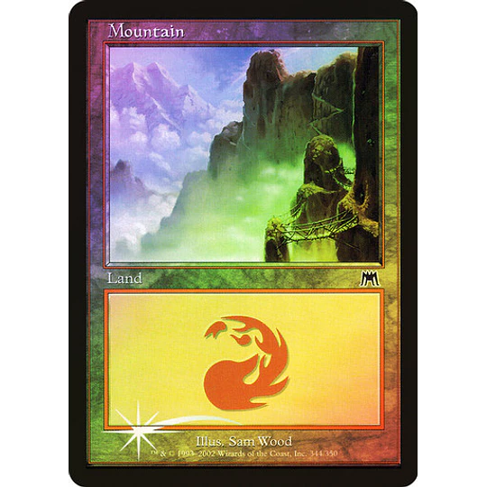 Mountain (344 B) - Onslaught Foil (español)