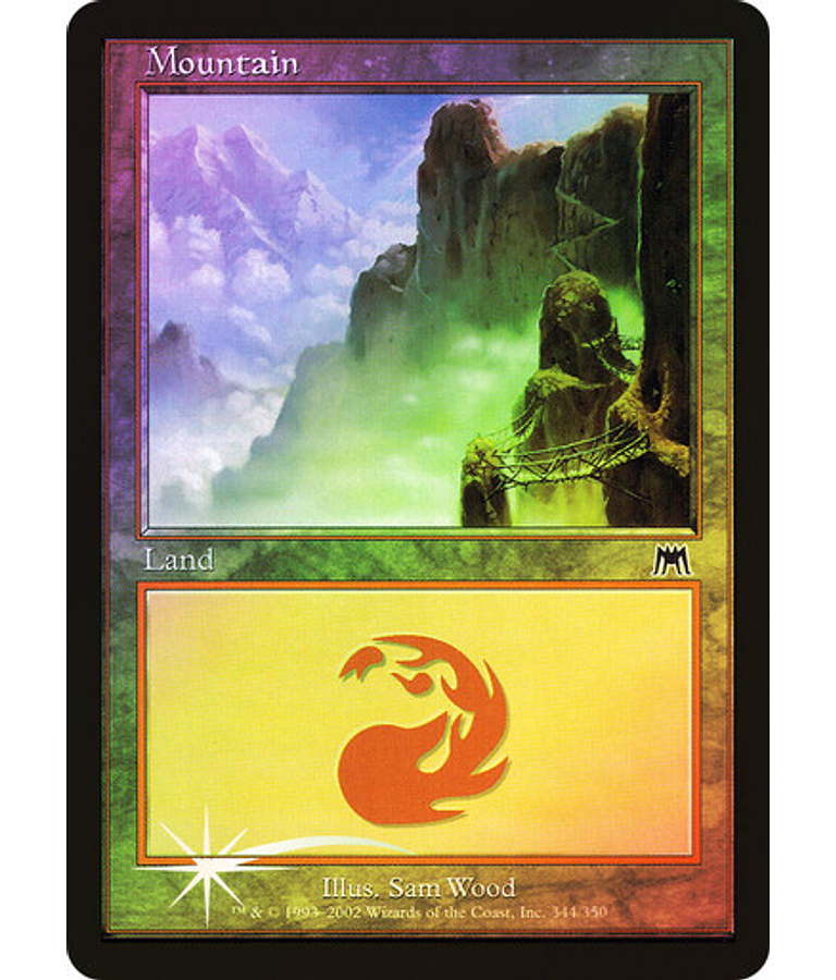 Mountain (344 B) - Onslaught Foil (español)
