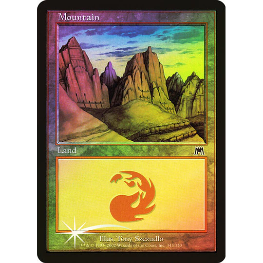 Mountain (343 A) - Onslaught Foil (español)