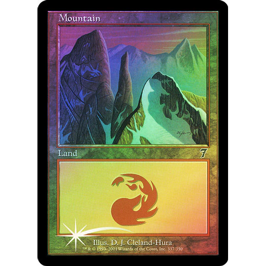 Mountain (337 A) - 7th Edition Foil (español)
