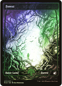 Forest (277) - Innistrad: Midnight Hunt Foil (inglés)