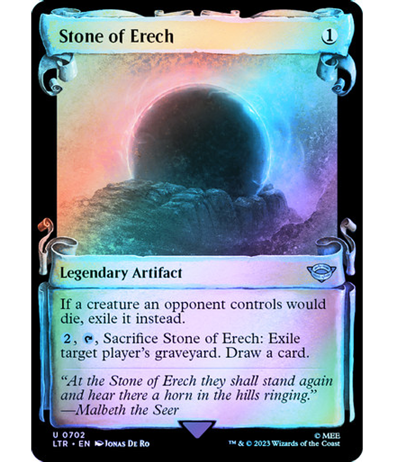 Stone of Erech (0702 - Scroll Showcase - Silver Foil) - The Lord of the Rings: Tales of Middle-earth Variants Foil (inglés)