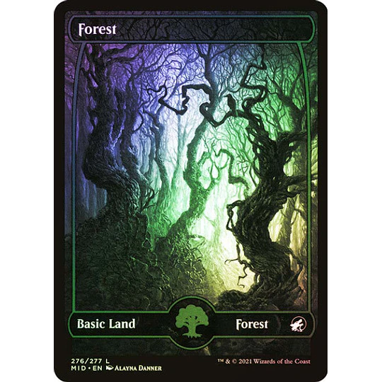 Forest (276) - Innistrad: Midnight Hunt Foil (inglés)