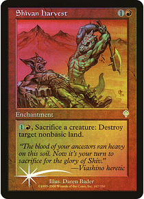 Shivan Harvest - Invasion Foil (español)