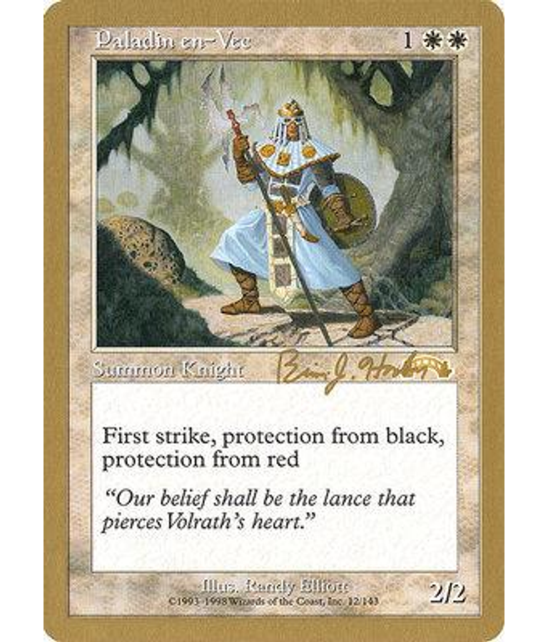 Paladin en-Vec (Seattle 1998 (Brian Hacker) - Not Tournament Legal) - World Championships (inglés)