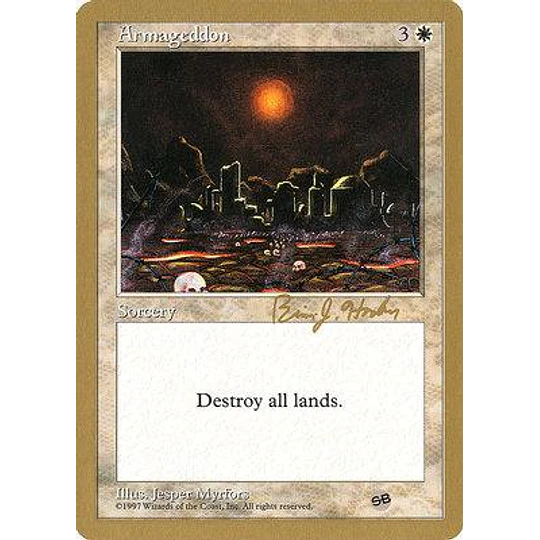 Armageddon (Seattle 1998 (Brian Hacker - Sideboard) - Not Tournament Legal) - World Championships (inglés)