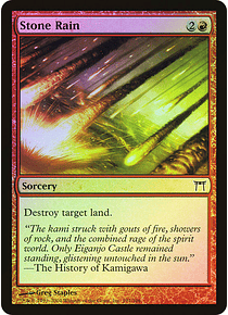 Stone Rain - Champions of Kamigawa Foil (español)