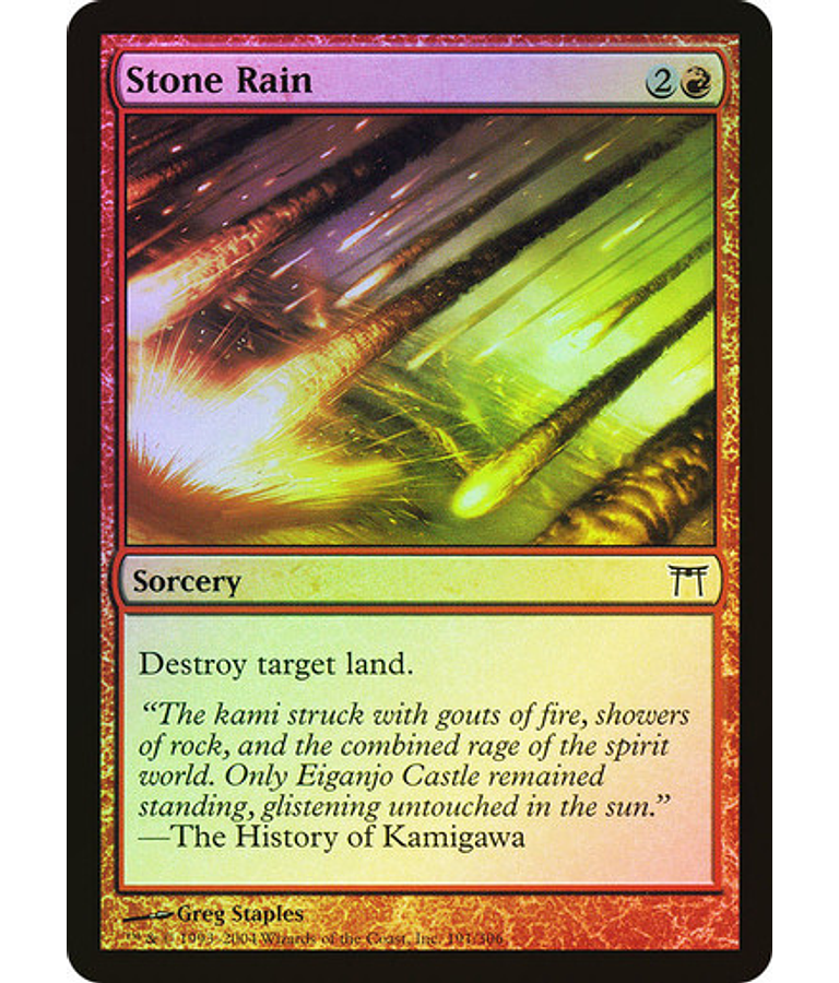 Stone Rain - Champions of Kamigawa Foil (español)