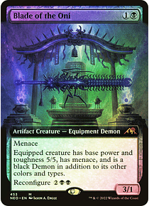 Blade of the Oni - Kamigawa: Neon Dynasty Variants Foil (Extended Art) (ingles)