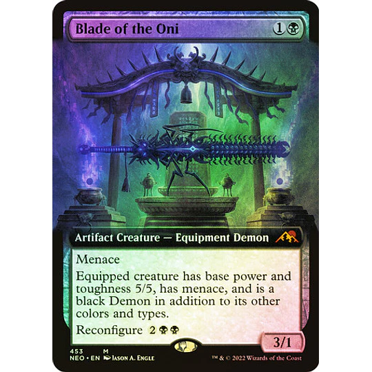 Blade of the Oni - Kamigawa: Neon Dynasty Variants Foil (Extended Art) (ingles)