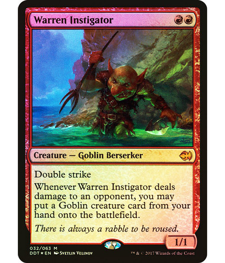 Warren Instigator - Duel Decks: Merfolk Vs. Goblins (Foil) (inglés)