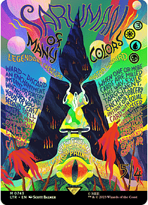 Saruman of Many Colors - The Lord of the Rings: Tales of Middle-earth Variants Foil (0743 - Borderless Poster) (inglés)