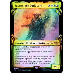 Sauron, the Dark Lord (0675 - Scroll Showcase - Silver Foil) - The Lord of the Rings: Tales of Middle-earth Variants Foil (inglés)