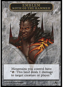 Emblem (Koth of the Hammer) - Duel Decks: Venser Vs. Koth (inglés)