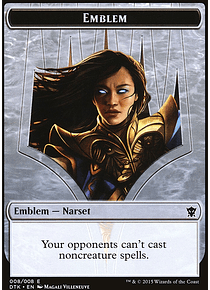 Emblem (Narset Transcendent) - Dragons of Tarkir (inglés)