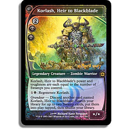 Korlash, Heir to Blackblade (Prerelease Foil) - Promotional (inglés)