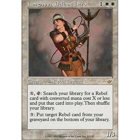 Lin Sivvi, Defiant Hero - Nemesis (inglés)