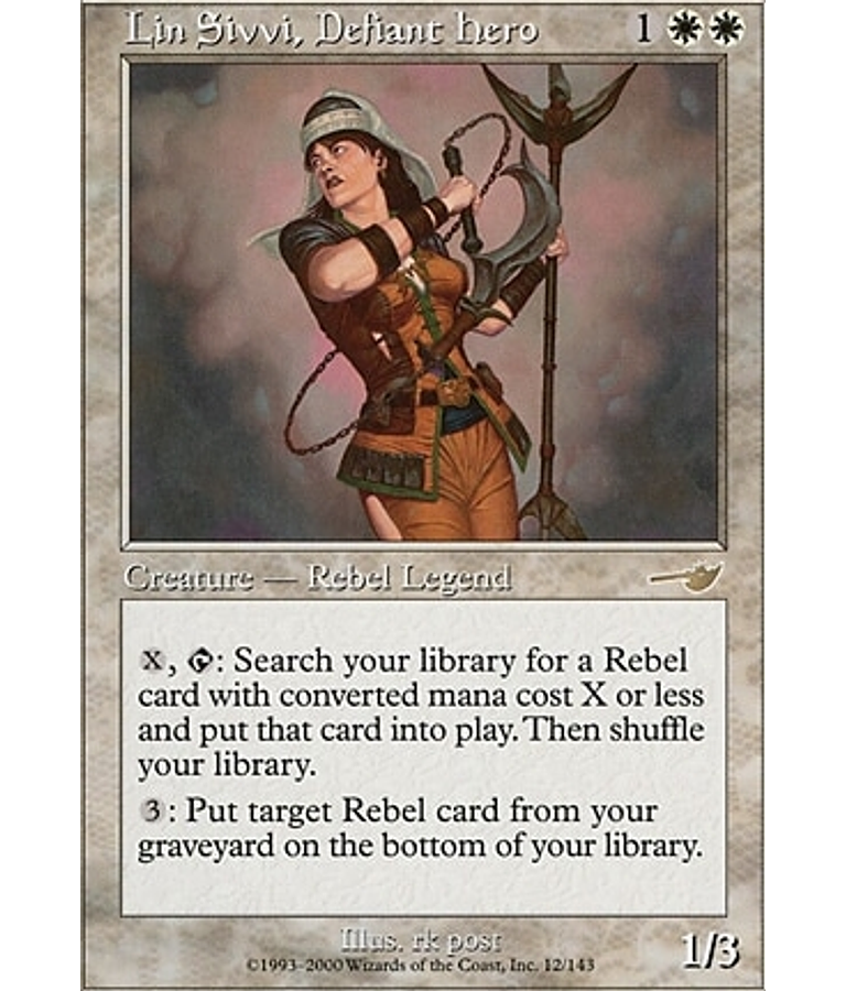 Lin Sivvi, Defiant Hero - Nemesis (inglés)