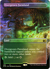 Overgrown Farmland - Innistrad: Midnight Hunt Variants Foil (Borderless) (ingles)