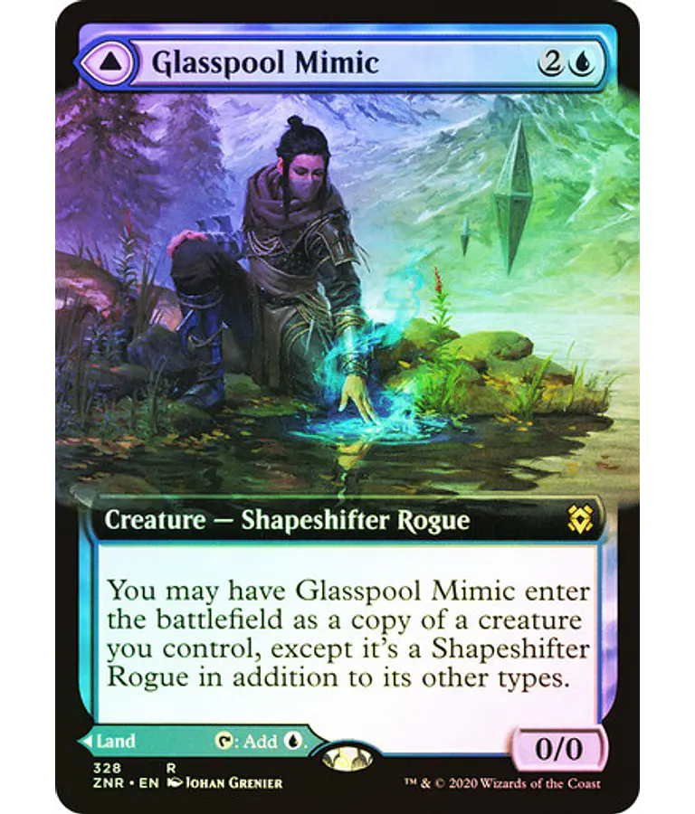 Glasspool Mimic - Zendikar Rising Variants Foil (Extended Art) (ingles)