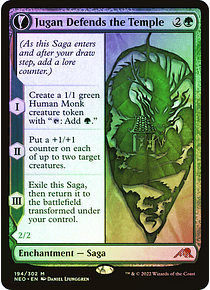 Jugan Defends the Temple - Kamigawa: Neon Dynasty Foil (inglés)