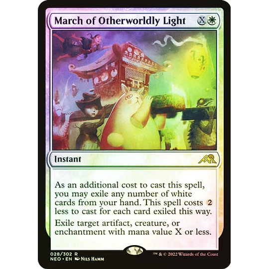 March of Otherworldly Light - Kamigawa: Neon Dynasty Foil (ingles)