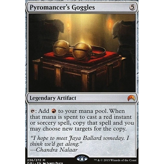 Pyromancer's Goggles - Magic Origins (inglés)