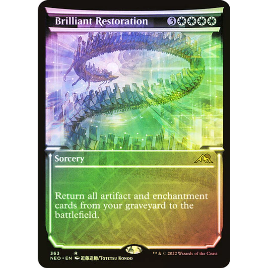 Brilliant Restoration - Kamigawa: Neon Dynasty Variants Foil (Showcase) (ingles)