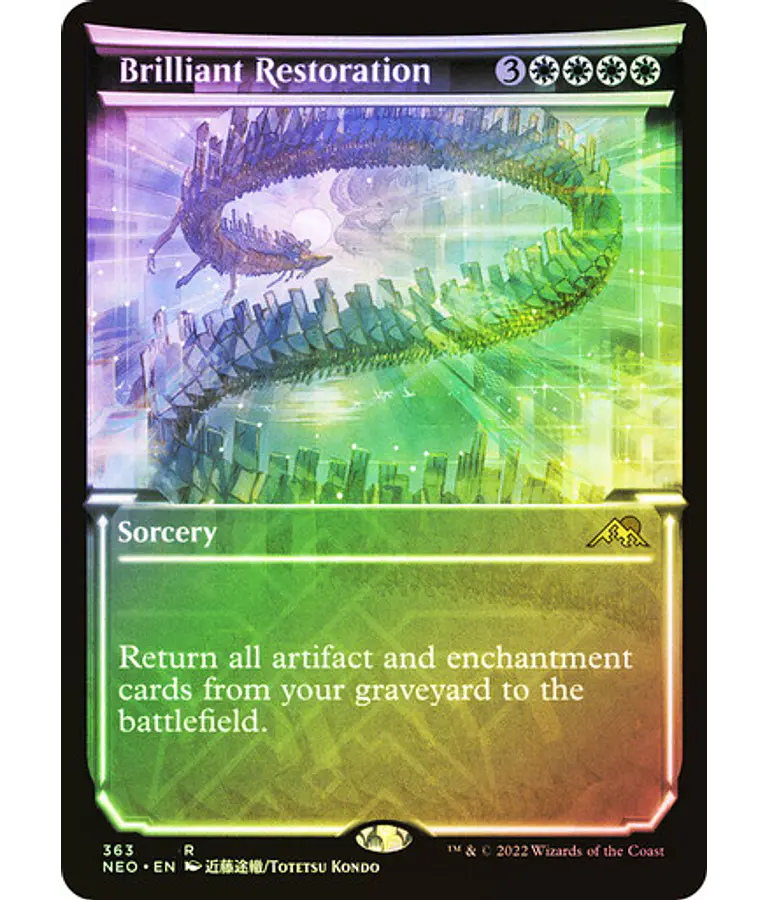 Brilliant Restoration - Kamigawa: Neon Dynasty Variants Foil (Showcase) (ingles)