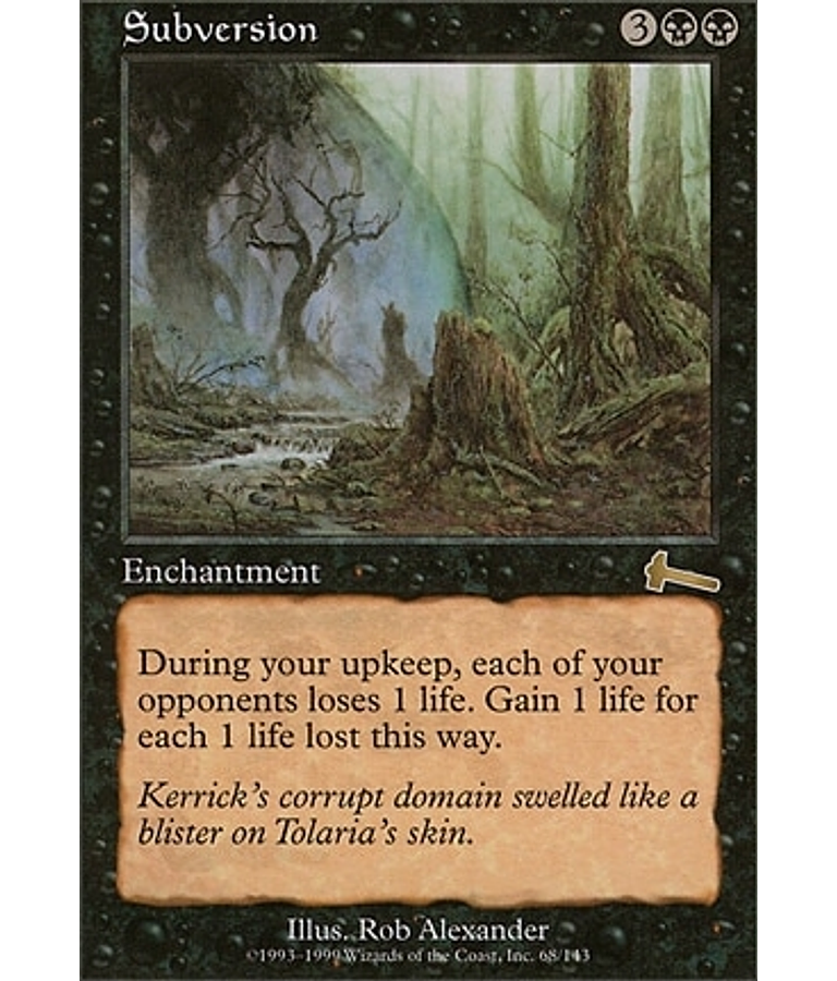 Subversion - Urza's Legacy (inglés)