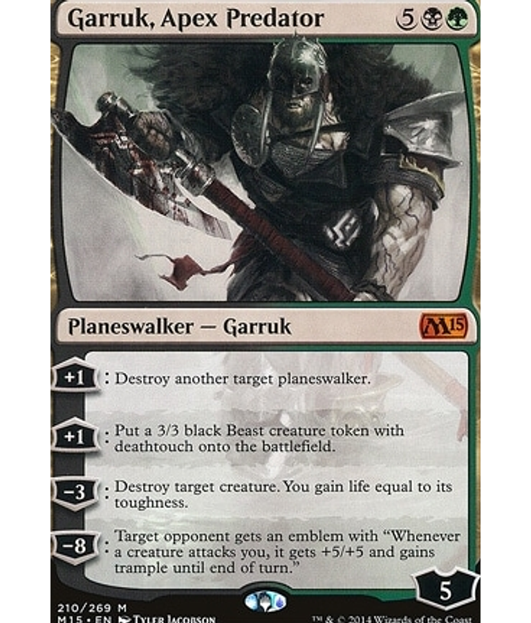 Garruk, Apex Predator - 2015 Core Set (inglés)