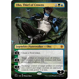 Oko, Thief of Crowns (Borderless) - Throne of Eldraine Variants (español)