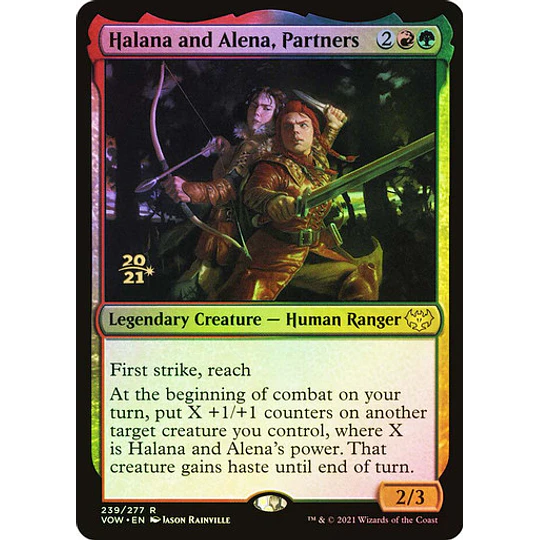 Halana and Alena, Partners - Promotional (Prerelease Foil) (español)