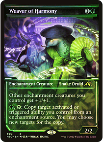 Weaver of Harmony - Kamigawa: Neon Dynasty Variants Foil (Showcase) (ingles)