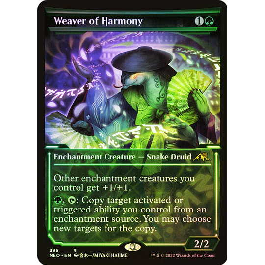 Weaver of Harmony - Kamigawa: Neon Dynasty Variants Foil (Showcase) (ingles)