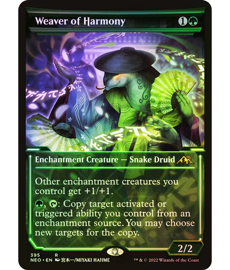 Weaver of Harmony - Kamigawa: Neon Dynasty Variants Foil (Showcase) (ingles)