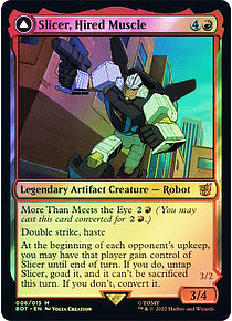Slicer, Hired Muscle - Universes Beyond: Transformers Foil (ingles)