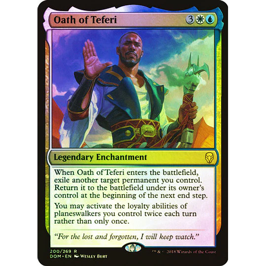 Oath of Teferi - Dominaria Foil (español)