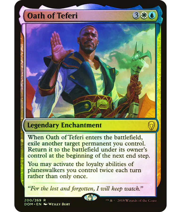 Oath of Teferi - Dominaria Foil (español)