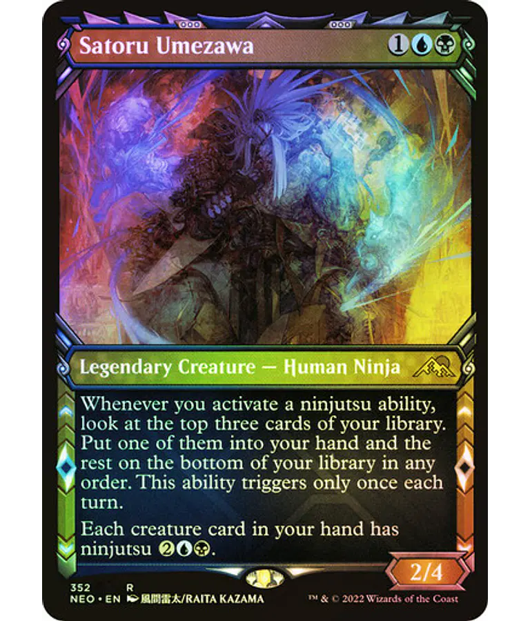 Satoru Umezawa (Showcase) - Kamigawa: Neon Dynasty Variants Foil (ingles)