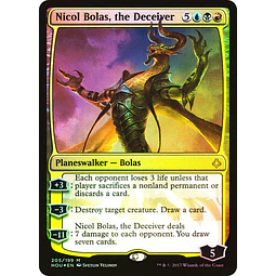 Nicol Bolas, the Deceiver (Foil - Planeswalker Deck) - Hour of Devastation (español)