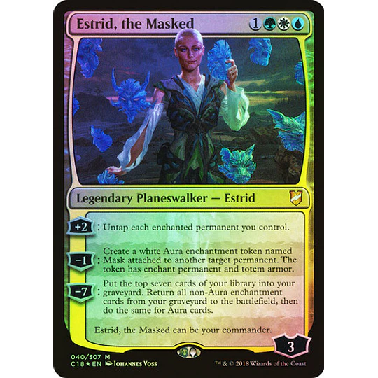 Estrid, the Masked (Foil) - Commander 2018 (ingles)