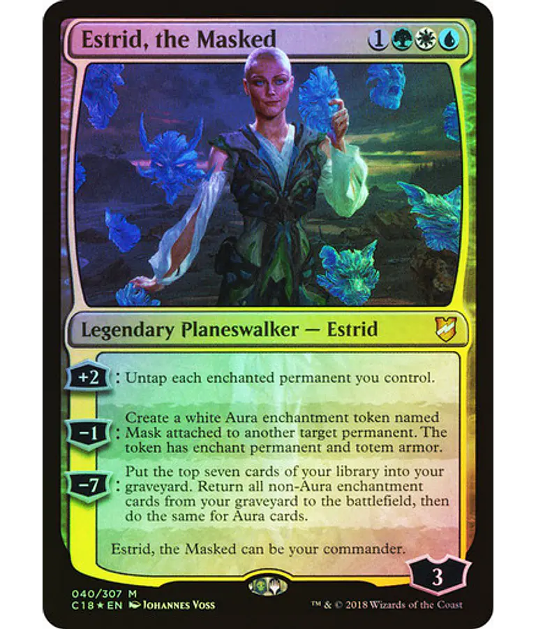 Estrid, the Masked (Foil) - Commander 2018 (ingles)