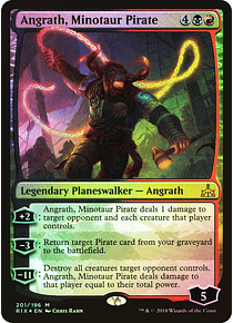 Angrath, Minotaur Pirate (Foil - Planeswalker Deck) - Rivals of Ixalan (español)