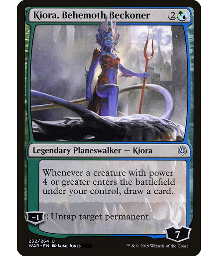 Kiora, Behemoth Beckoner - War of the Spark (español)